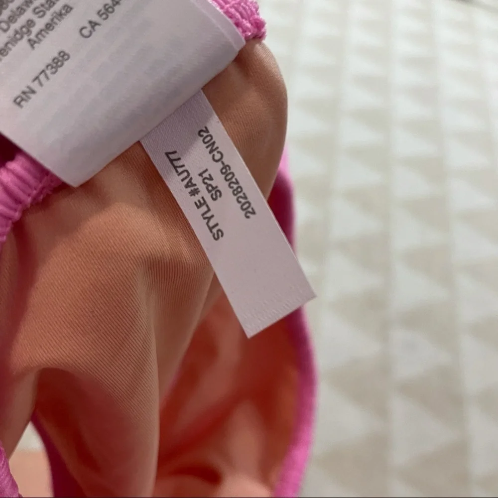 J crew pink ruffle bikini swim bottoms NWOT Barbie